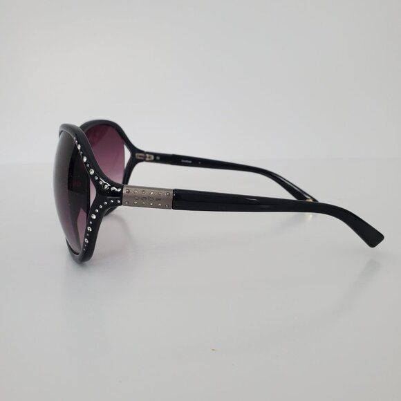 Women's BEBE Sunglasses Blingtastic Model BB7020 Black & Gun Metal *Case Incl. - Picture 3 of 12